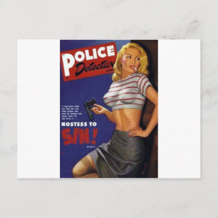 Fitness Model smoking Postcard