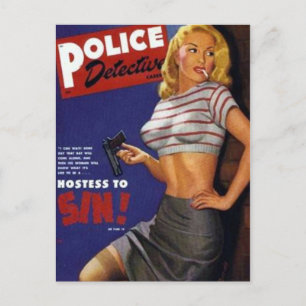 Fitness Model smoking Postcard