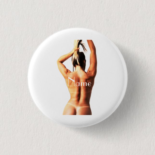 Fitness Model Tanlines Thunder_Cove  3 Cm Round Badge (Front)