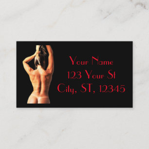 Fitness Model Tanlines Thunder_Cove  Business Card