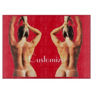 Fitness Model Tanlines Thunder_Cove Cutting Board