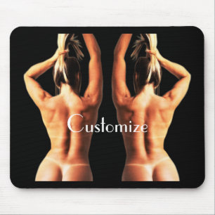 Fitness Model Tanlines Thunder_Cove Mouse Mat