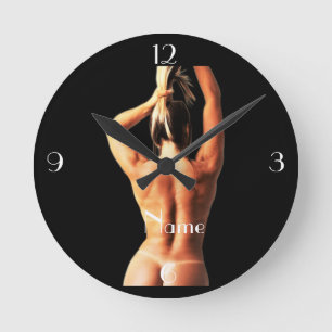 Fitness Model Tanlines Thunder_Cove  Round Clock