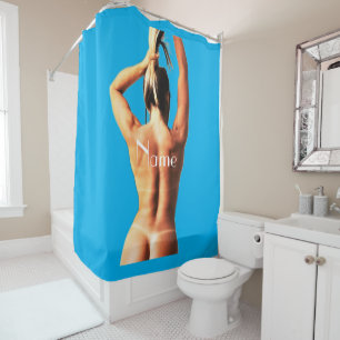 Fitness Model Tanlines Thunder_Cove Shower Curtain