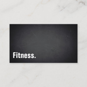 Fitness Modern Minimalist Blackboard Professional Business Card