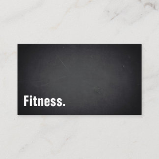 Fitness Modern Minimalist Blackboard Professional Business Card
