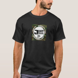 Fitness Motivation Just Finish Military Salute T-Shirt