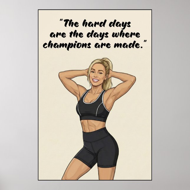 Fitness Motivation Poster  (Front)