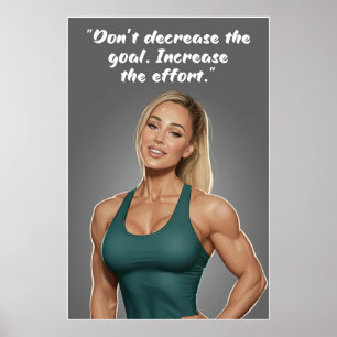 Fitness Motivation Poster – Increase the Effort