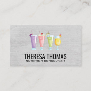 Fitness Nutrition   Fruit Smoothies Appointment Card
