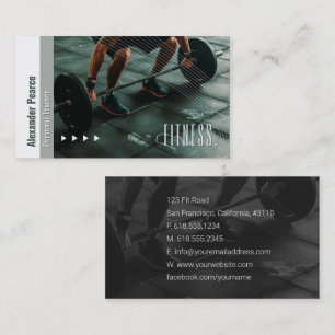 Fitness Personal Trainer Active Sports Business Card