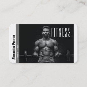 Fitness Personal Trainer Active Sports Business Card