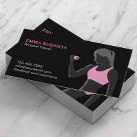Fitness Personal Trainer Black & Pink
