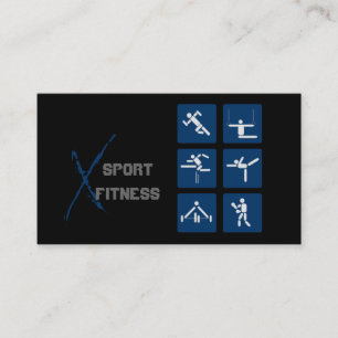 Fitness, Personal Trainer, Business Card