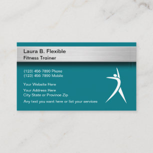 Fitness Personal Trainer Business Cards
