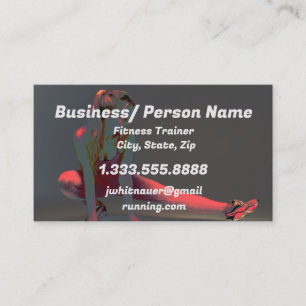 Fitness Personal Trainer, Fitness Instructor  Busi Business Card