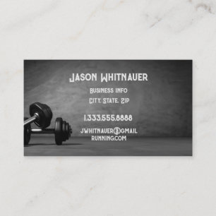 Fitness Personal Trainer, Fitness Instructor Business Card