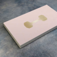 Fitness Personal Trainer Gold Dumbbell Blush Pink