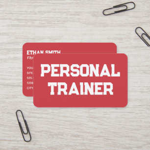 Fitness Personal Ttrainer Business Card