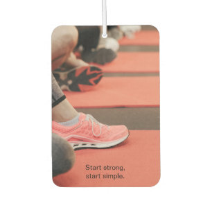 Fitness Photo - Start Strong, Start Simple Car Air Freshener