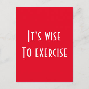 Fitness Postcard