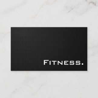Fitness Professional Business Card- Modern Black Card