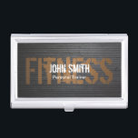 Fitness Professional Grunge Metal Personal Trainer Business Card Holder<br><div class="desc">Fitness Professional Grunge Metal Personal Trainer Business Card Holder.</div>