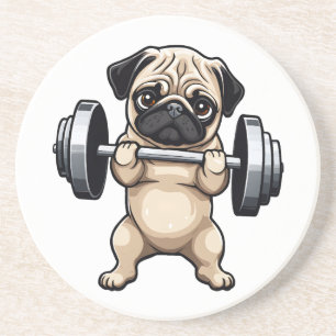 Fitness Pug Coaster