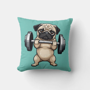 Fitness Pug Cushion