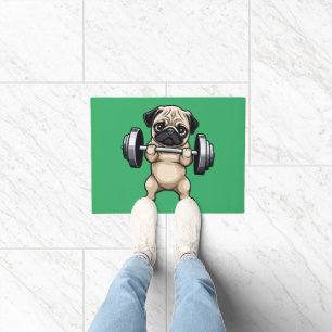 Fitness Pug Doormat