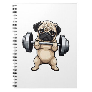 Fitness Pug Notebook