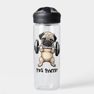 Fitness Pug Water Bottle