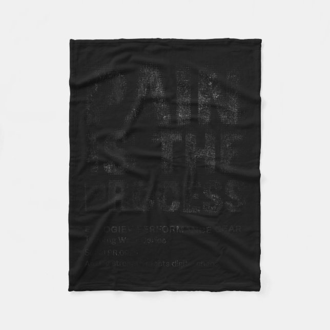 Fitness Quote Y2k Gym Training Back Print Yoga Srt Fleece Blanket (Front)