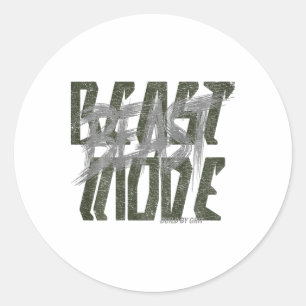 Fitness Quote Y2k Gym Training Ck Print Yoga Sport Classic Round Sticker