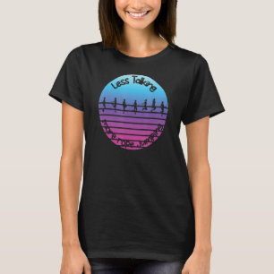 Fitness Roping Sunset Jumping Rope Skipping Women T-Shirt