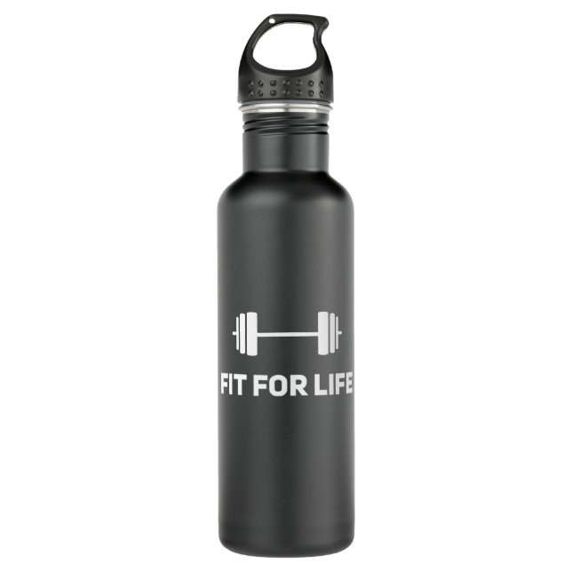 Fitness Running Muscles Hobby Sport Athlete 710 Ml Water Bottle (Front)
