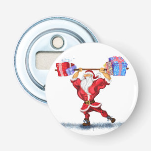 Fitness Santa Bottle Opener