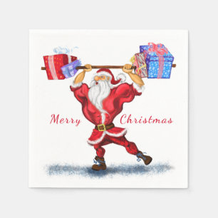 Fitness Santa Claus Napkins