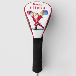Fitness Santa Funny Christmas Golf Head Cover