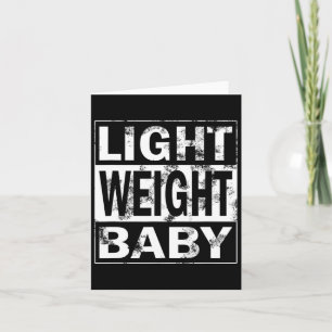 Fitness Saying Kraftsport - Light Weight Ba  Card
