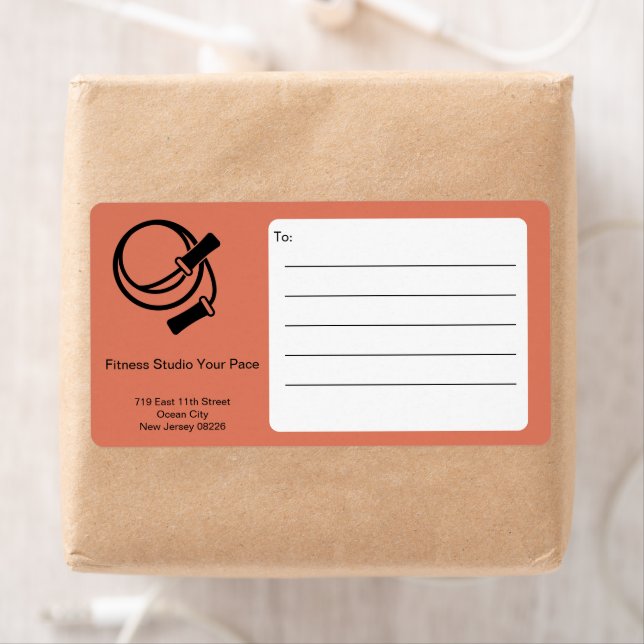 Fitness Skipping Rope Orange Black Shipping (Insitu)