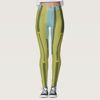 Fitness sport strips leggings