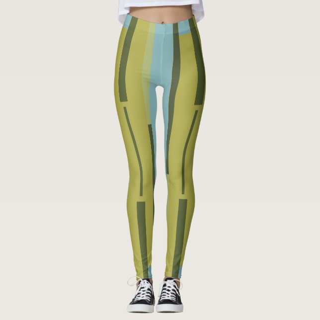 Fitness sport strips leggings (Front)