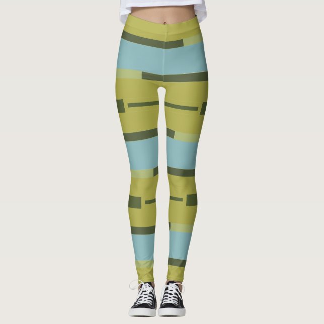 Fitness sport strips leggings (Front)