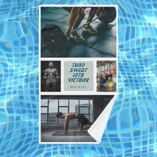 Fitness studio gym coach hand towel