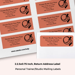 Fitness Studio Skipping Rope Orange Return Address
