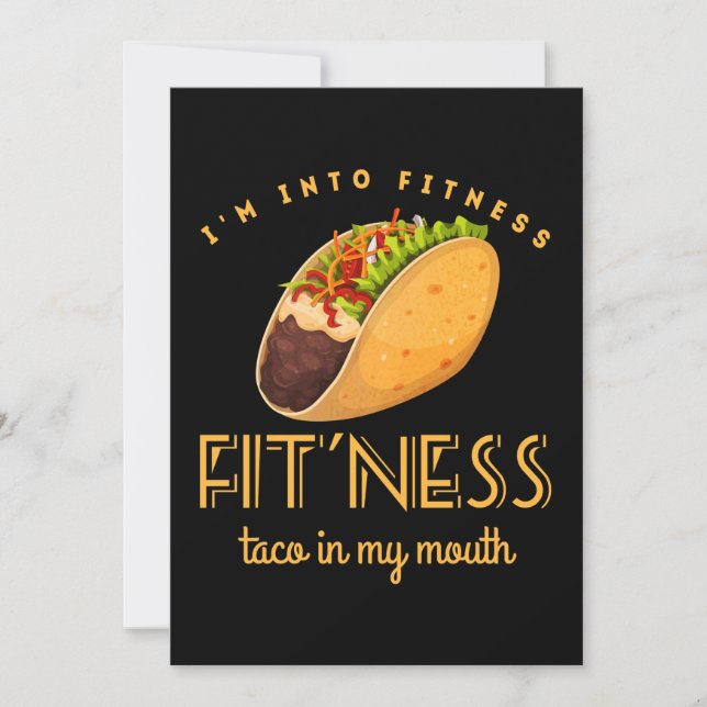 Fitness Taco T Shirt Funny Gym Men Mexican Food Save The Date (Front)