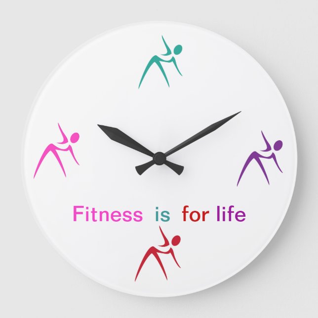Fitness Theme Wall Decor Clock (Front)