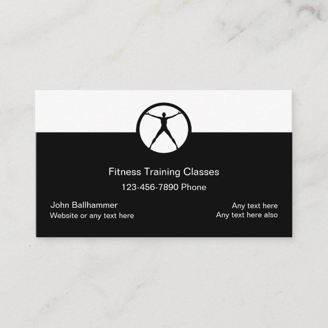 Fitness Trainer Business Card (Front)