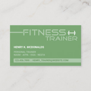Fitness Trainer Business Card
